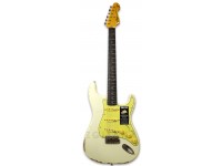 Vintage V6MRTBG Blugocaster Distressed Vintage Branco Vintage V6MRTBG Blugocaster Distressed Vintage Branco